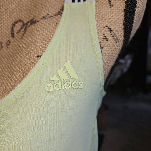 adidas Climalite Lime Green Cross-Back Tank Top Size XS - Picture 10 of 13